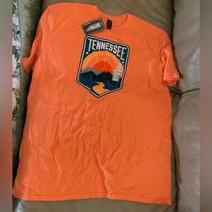 New Bacon & Co Orange Tennessee Tee T-Shirt TOP mens size XL Lightweight